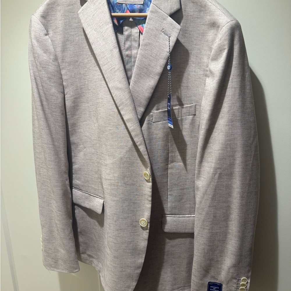 Society Of Threads Tan Blazer